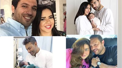 حصاد 2023 | فنانون رزقوا بأطفال على رأسهم «إيمي سمير غانم»