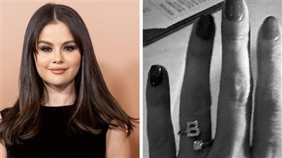سيلينا جوميز تثير الجدل بخاتم حرف B في يدها اليسرى (صور) 