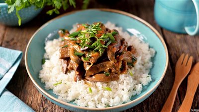 طريقة عمل الأرز بالكبد والكلاوي بخطوات سهلة