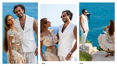 نيللي كريم وهشام عاشور بجلسة تصوير رومانسية بعد أنباء انفصالهما (صور)