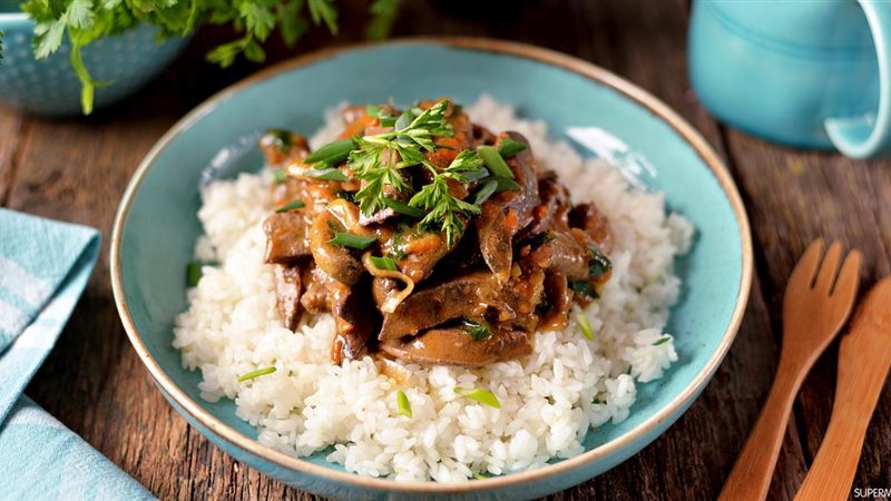 طريقة عمل الأرز بالكبد