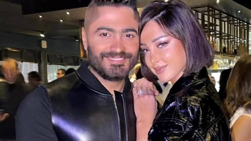 تامر حسني وبسمة بوسيل