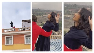 أميرة أديب تشارك الجمهور كواليس سقوطها في وبينا معاد 2 (صور)