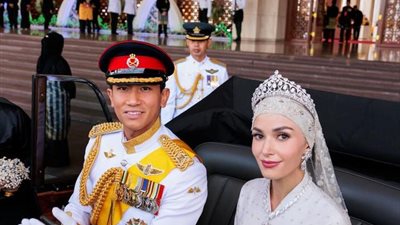 أميرة بروناي تتألق في حفل زفافها بتوقيع زهير مراد (صور)