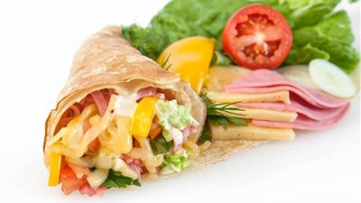 طريقة عمل كريب الجبنة والرومي المدخن