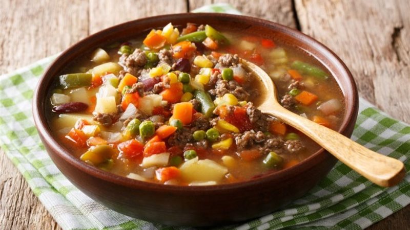 طريقة عمل شوربة اللحم