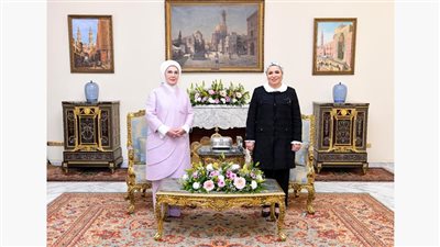 انتصار السيسي وأمينة أردوغان من الاتصالات الهاتفية إلى الزيارات الرسمية (صور)