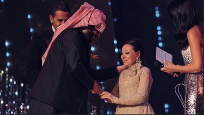 تركي آل الشيخ يزور نجاة الصغيرة في منزلها ويعلن عن مفاجأة