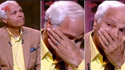 محمود عامر يبكي على الهواء بعد زواجه بعشر أيام (فيديو)