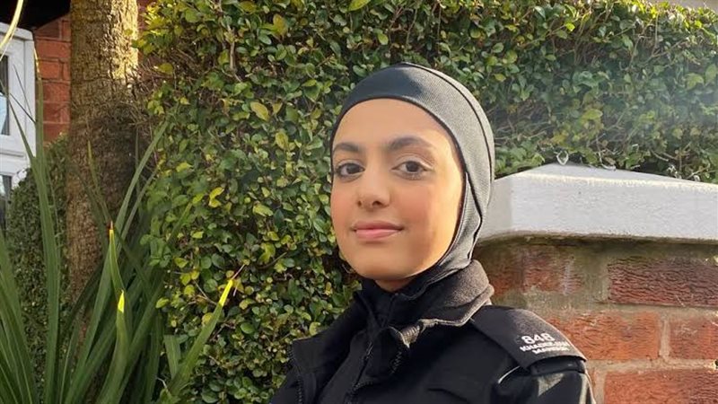 زينة علي أول ضابطة