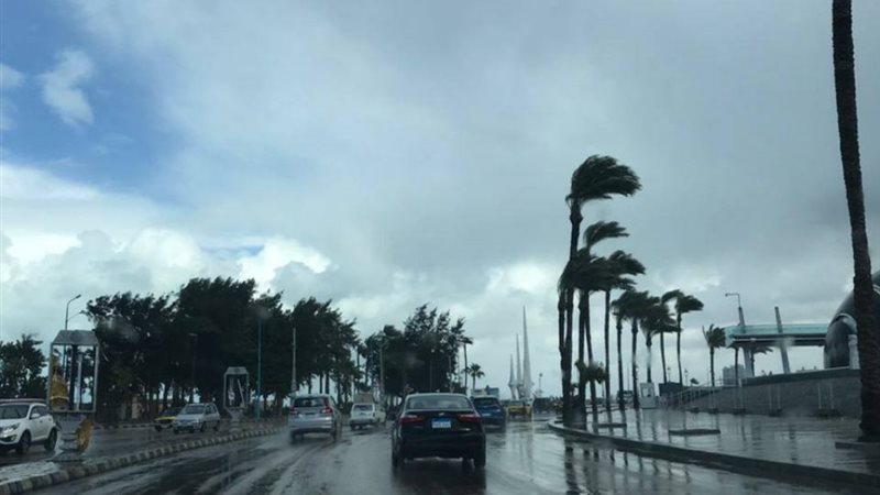 امطار وريح في حالة