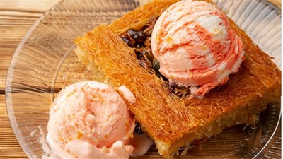 حلويات رمضان 2024| طريقة عمل الكنافة بالآيس كريم