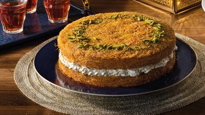 حلويات رمضان 2024| طريقة عمل الكنافة بالمهلبية 