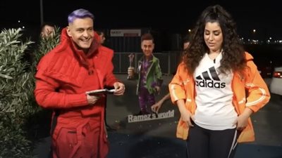 رامز جلال يسخر من سمية الخشاب وأيتن عامر في «رامز جاب من الآخر»