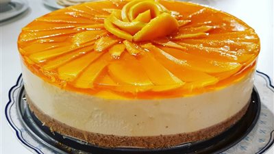 طريقة عمل تشيز كيك بالمانجو مثل المحلات