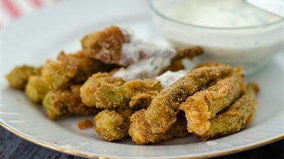 طريقة عمل البامية المقلية المقرمشة 