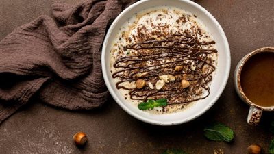 طريقة عمل الأرز باللبن بالكاكاو والنوتيلا