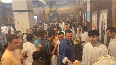 الأنبا «أبوللو» يترأس قداس أحد الشعانين بدهب (صور)