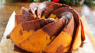 طريقة عمل ماربل كيك بالبرتقال بخطوات بسيطة