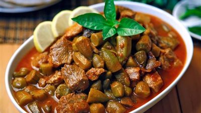 بخطوات بسيطة | طريقة عمل طاجن البامية باللحمة الضاني