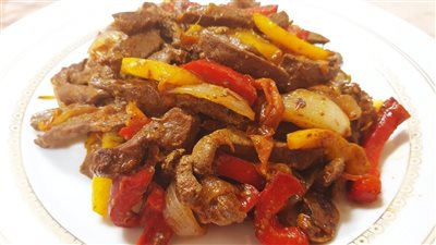 طريقة تحضير شرائح الكبدة بالمشروم